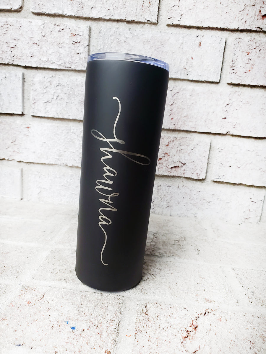 20 oz BMW tumbler with galaxy black glitter and opal vinyl 💜, By Glitz &  Glam Custom Personalized Tumblers, Wine Glasses, and More