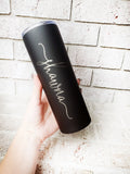 Custom 20 oz tumbler with name, laser engraved personalized cups, Bridal Party Drinkware, Bridal Party Gift
