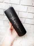 Custom 20 oz tumbler with name, laser engraved personalized cups, Bridal Party Drinkware, Bridal Party Gift
