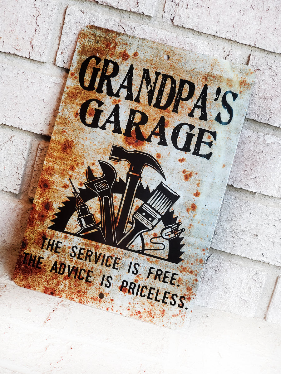 Gifts for Dad / Father's Day Gifts / Dad's Garage Sign / garage signs for  men / garage signs for dad / garage signs for him / gifts for him