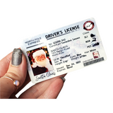 Santa License Christmas Surprise, Metal License for Santa, Christmas Eve, I caught Santa