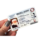 Santa License Christmas Surprise, Metal License for Santa, Christmas Eve, I caught Santa