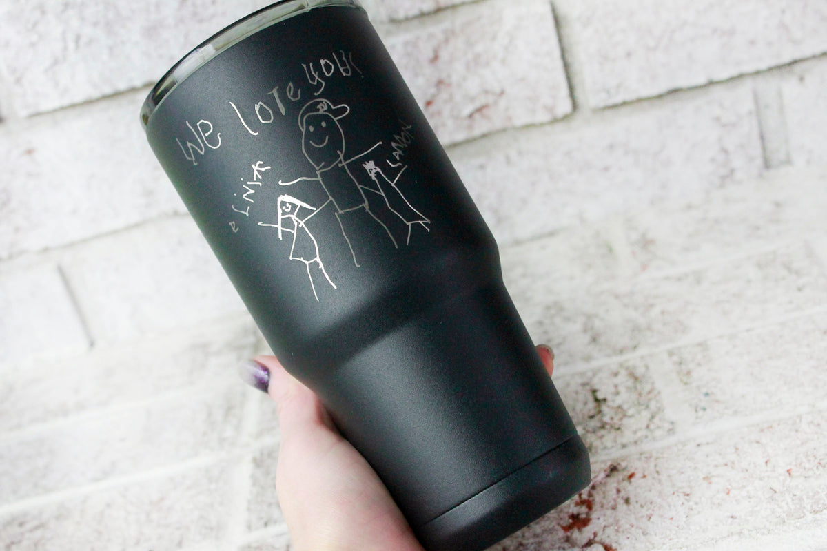 Dad Est 2023 Personalize Name and Year Engraved Tumbler – basekreations