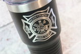 Firefighter gift ideas, Fire Department Gifts, fire and rescue, first responders gifts, custom Tumblers, 30 ounce tumblers, gifts for him