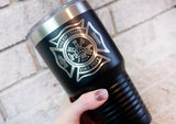 Firefighter gift ideas, Fire Department Gifts, fire and rescue, first responders gifts, custom Tumblers, 30 ounce tumblers, gifts for him