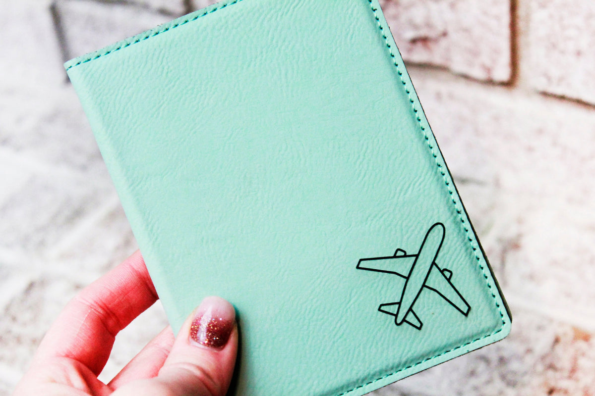 Passport Cover - Monogram Passport holder- Personalized Leather