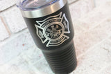 Firefighter gift ideas, Fire Department Gifts, fire and rescue, first responders gifts, custom Tumblers, 30 ounce tumblers, gifts for him