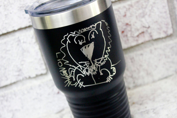 Father's day gift ideas from kids, Laser engraved tumblers, grandpa gifts, handwriting keepsake, children's gift ideas, custom tumblers