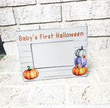 Baby's First Halloween Picture Frame, 4x6 Halloween Frame, Pumpkin Picture Frame, Full color picture frame, new baby holiday frames