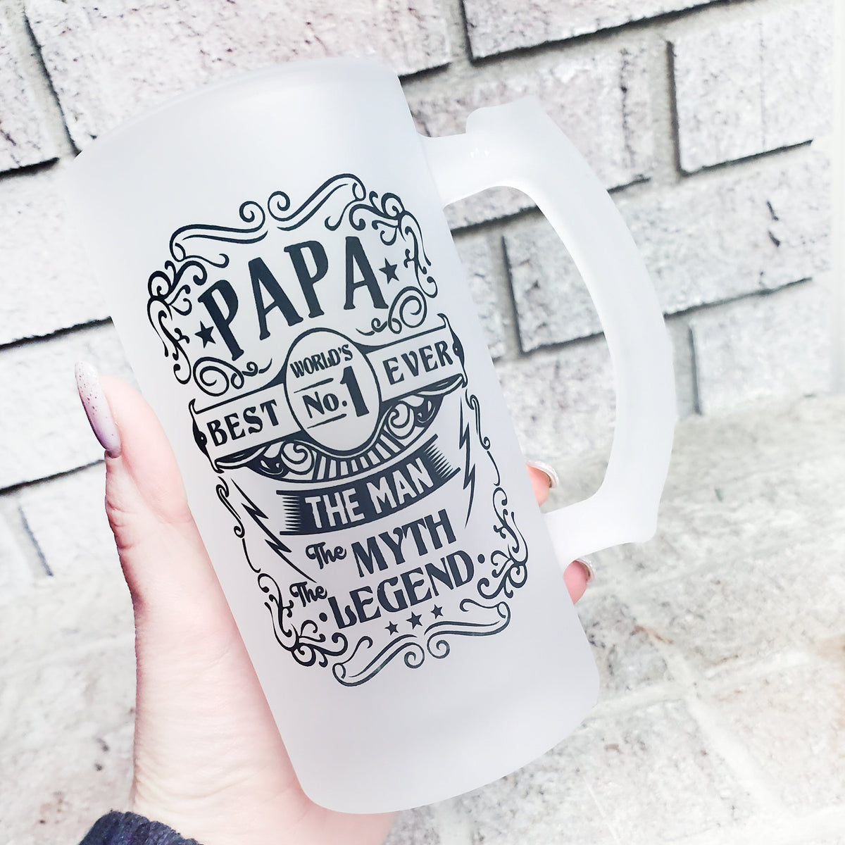 Papa, the Man, the Myth, the Legend Travel Coffee Mug Father's Day Gift  Tumbler 20 Oz Travel Mug ET0005 