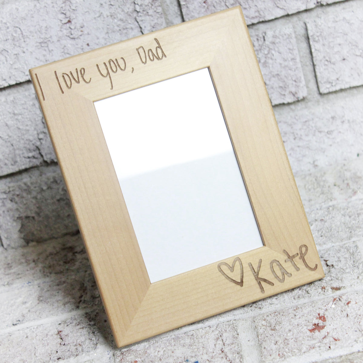 Personalised Forget Me Not 4x6 White Wooden Photo Frame – Gifts Finder
