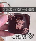 Custom NFC Tap-to-Website Keychain | Share Your Business Instantly
