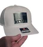 Resist Anti MAGA trucker hat - peaceful Protest white baseball hat - Protect the Constitution