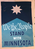 We the People Stand with Minnesota Garden Flag – Solidarity Outdoor Flag – Civic Pride Yard Decor