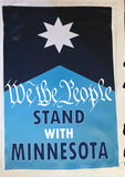 We the People Stand with Minnesota Garden Flag – Solidarity Outdoor Flag – Civic Pride Yard Decor