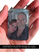 Custom NFC Photo Keychain with Voicemail – Memorial & Personalized Gift