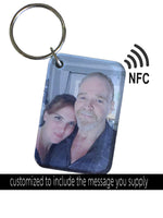 Custom NFC Photo Keychain with Voicemail – Memorial & Personalized Gift