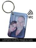 Custom NFC Photo Keychain with Voicemail – Memorial & Personalized Gift