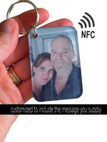 Custom NFC Photo Keychain with Voicemail – Memorial & Personalized Gift