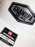 Grandpa Snapback Trucker Hat – Silver & Black Acrylic Patch