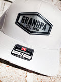 Grandpa Snapback Trucker Hat – Silver & Black Acrylic Patch
