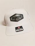 Grandpa Snapback Trucker Hat – Silver & Black Acrylic Patch