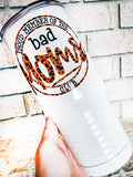 Bad Moms club, 20 ounce insulated tumbler, full color travel cup, leopard print mom cup, cheetah mom cup, bad mom, Mother's day gifts