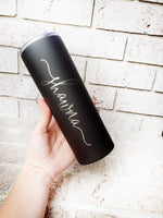 Custom 20 oz tumbler with name, laser engraved personalized cups, Bridal Party Drinkware, Bridal Party Gift