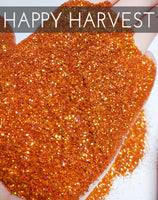 Happy Harvest .015 Hex poly Glitter, Holographic Orange Glitter, Tumbler Making Supplies, Holo Orange Glitter, .015 hex polyester glitter, Made in the USA, Fall Glitter colors