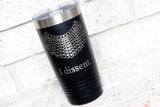 I Dissent 20 Ounce laser Engraved Tumbler, RBG Dissent Collar, 20 Oz Tumbler with Lid, Ruth Sent us,