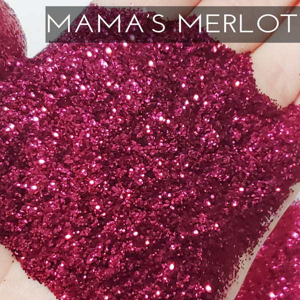 Mama's Merlot .015 hex polyester glitter, Made in USA Glitter for Tumb –  GlitterGiftsAndMore