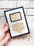 Mom Puzzle Piece, Holds us together, Mother's Day gifts, Gifts for Mom, Personalized gifts, Small wall decor, Custom mom gifts