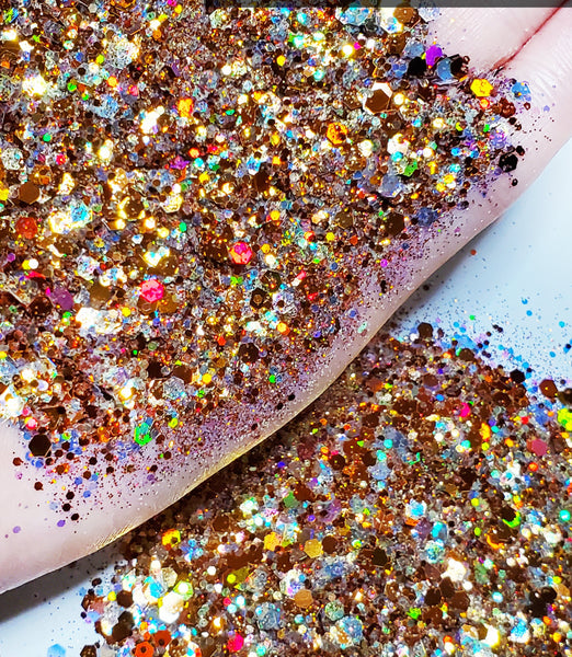 Latte Love .015 hex poly glitter, affordable brown glitter for tumbler –  GlitterGiftsAndMore