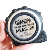 Grandpa tape measure, loved beyond measure, personalized tool gifts, Father's Day 2022, papa tape measure 16 ft