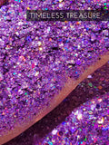 Timeless Treasure Purple Holo custom mix chunky hex poly glitter, tumbler making glitter, fine polyester glitter, purple holographic mix
