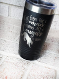 Every time a woman turns 40 a cougar is born, woman's birthday gift, sassy 40th birthday gift, middle aged humor, 20 ounce tumbler for her