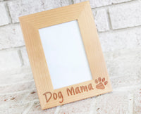 Dog Mama Custom Engraved Picture Frame, Dog Mom Gift Ideas, Pet Lover, Picture frames 4x6