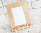 Dog Mama Custom Engraved Picture Frame, Dog Mom Gift Ideas, Pet Lover, Picture frames 4x6