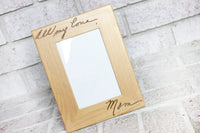 Handwriting Frame, 4x6 picture frame, Memorial Gift Ideas, personalized photo frame, Memorial Frame Gift, custom handwritten memento
