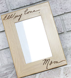 Handwriting Frame, 4x6 picture frame, Memorial Gift Ideas, personalized photo frame, Memorial Frame Gift, custom handwritten memento