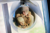 Family Photo Ornament, Custom ornament with picture, round Glass picture ornament, Annual family ornament, First Christmas ornament with pic