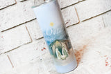 Oh Holy Night 20 Ounce Nativity scene with Straw, Silent Night Holy Night, Christmas Tumbler, Christian Tumblers, Christmas A Savior Is Born