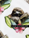Sloth waterslide glitter cup, sloth glitter tumbler, sloth clip art image, waterslide cup image, sloth files for tumblers, DIY sloth cups