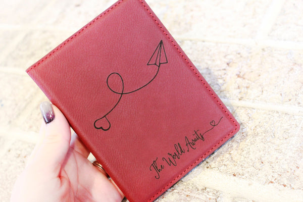 Personalized Rawhide Passport Cover