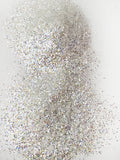 opulent opal white glitter, iridescent white glitter, .015 fine glitter for tumbler making, glitter supplies, premium glitter affordable