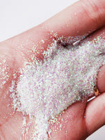 Limelight White glitter, iridescent white glitter, .015 hex fine glitter for tumbler making, glitter supplies, premium glitter affordable