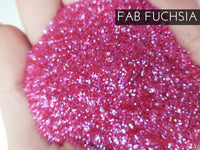 Fab Fuchsia Pink polyester glitter, .015 hex glitter, fine hot pink glitter for tumblers, affordable and fast glitter for tumblers, poly
