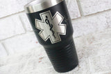 Paramedic laser etched tumbler, first responder gifts, paramedic cups, emergency response cups, ambulance gift ideas, emt, custom tumblers