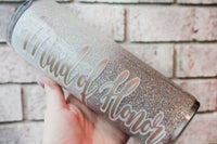 Maid of Honor gift ideas, Custom bridal party cups, glitter cups, resin coated cups with glitter, sparkly cup, bridesmaid gift, wedding gift