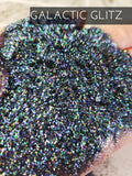 Galactic glitz black glitter .015 hex poly glitter, glitter for tumbler making, fine polyester glitter, sparkly black opal glitter, galaxy